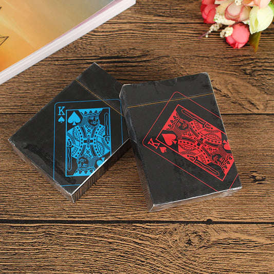 Two pack of poker playing cards one red and one blue